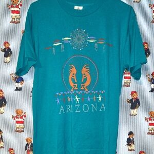 Vintage Kokopelli Arizona Tribal T Shirt Single Stitch Dream Catcher Medium